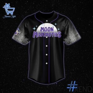 Custom look featuring the signature Erie Moon Mammoths take over UPMC Park Baseball jersey design