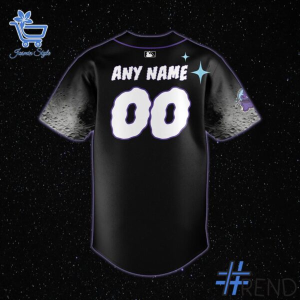 Custom look featuring the signature Erie Moon Mammoths take over UPMC Park Baseball jersey design