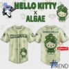 Close-up view of the Fayetteville Woodpeckers Algae Hello Kitty Baseball Jersey print