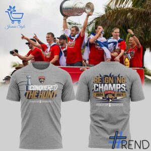 Close-up view of the Florida Panthers Stanley Cup Shirt print