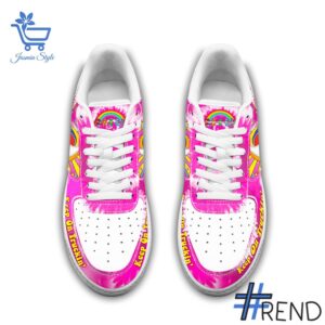 Custom apparel with the bold Grateful Dead Keep On Truckin Nike Air Force Shoes design