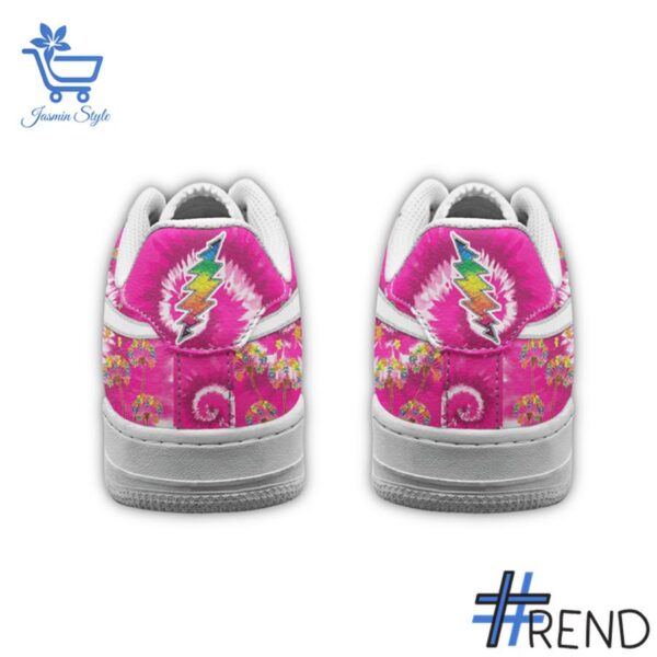 Custom apparel with the bold Grateful Dead Keep On Truckin Nike Air Force Shoes design