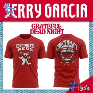 Unisex Grateful Dead Night Jerry Garcia Shirt styled with jeans for a relaxed look