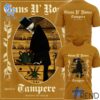 Close-up of the 1 Guns N' Roses Tonight we play Tampere for the first time Shirt showing detailed design and vibrant colors.