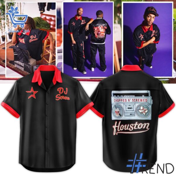 Performance meets personality in every Houston Astros DJ Screw Hawaiian Shirt detail.