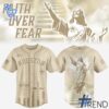 Soft and durable fabric with bold Houston Astros Faith Over Fear Jesus Jersey print