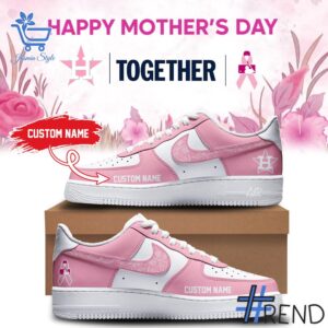 Custom apparel with the bold Houston Astros Happy Mother Day Air Force Shoes design