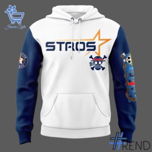 Close-up view of the Houston Astros One Piece Hoodie print