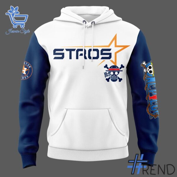 Close-up view of the Houston Astros One Piece Hoodie print