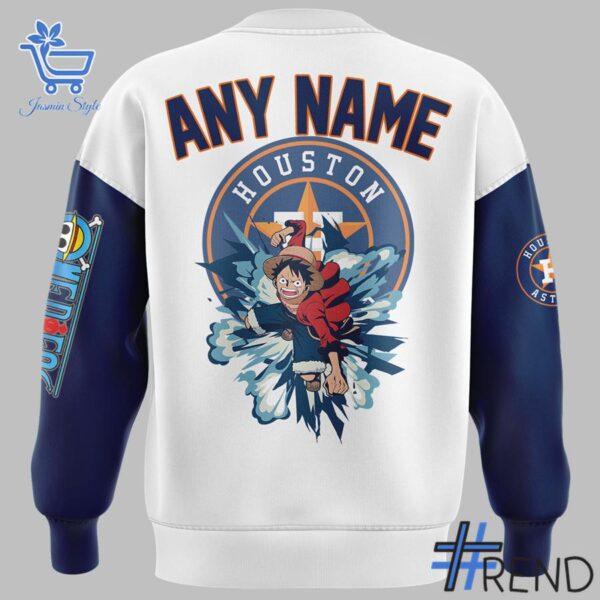 Close-up view of the Houston Astros One Piece Hoodie print