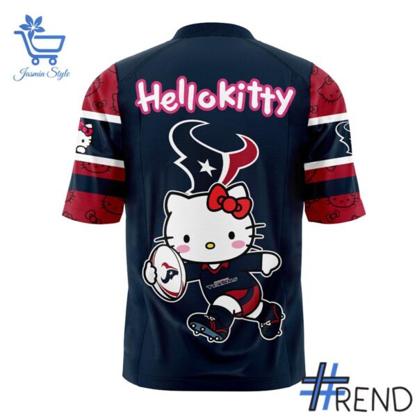 Styled look featuring Houston Texans Hello Kitty Football Jersey for everyday wear
