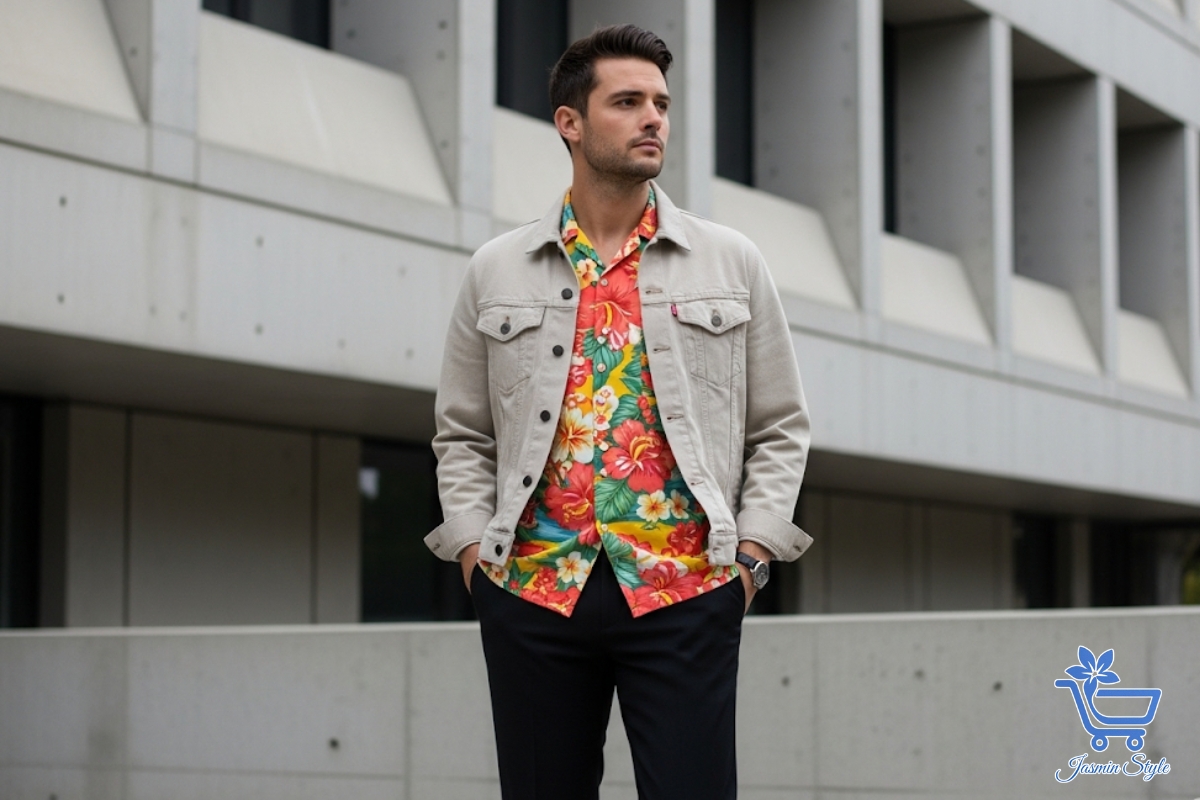How to Wear a Hawaiian Shirt for Men Layer your Hawaiian shirt under a blazer or jacket for added structure and year-round versatility.