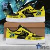 Side view of I Am Batman Nike Air Force Shoes showcasing iconic low-top silhouette.