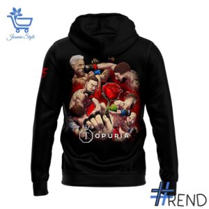 Ilia Topuria UFC World Men's Lightweight Champion Winner Hoodie design on casual wear for everyday style