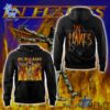 Detailed In Flames Happy th Birthday to Clayman Hoodie graphic on quality fabric