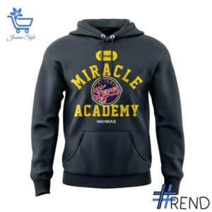 Indiana Fever x Miracle Academy Gray Hoodie design on casual wear for everyday style