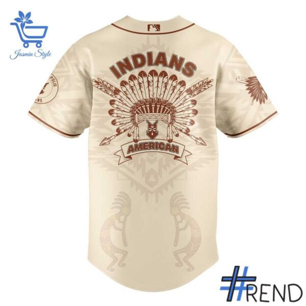 Custom look featuring the signature Indians Celebrating Native American Heritage Month Jersey design