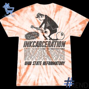 Close-up of the 2 Inkcarceration Festival 2025 Ohio State Shirt showing detailed design and vibrant colors.