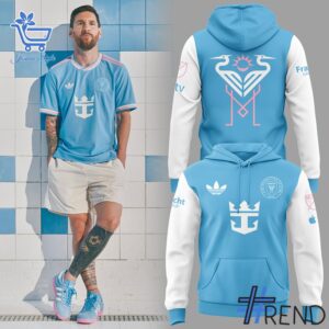 Soft and durable fabric with bold Inter Miami New Collection Hoodie print