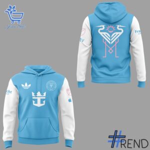Soft and durable fabric with bold Inter Miami New Collection Hoodie print