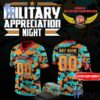Custom look featuring the signature Iowa Barnstormers Military Nights Football Jersey design