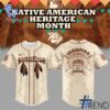 Custom look featuring the signature IronPigs Celebrating Native American Heritage Month Jersey design