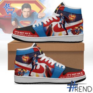 Performance meets personality in every It's not an S Superman Air Jordan High Top Shoes detail.