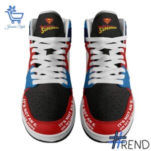 Performance meets personality in every It's not an S Superman Air Jordan High Top Shoes detail.
