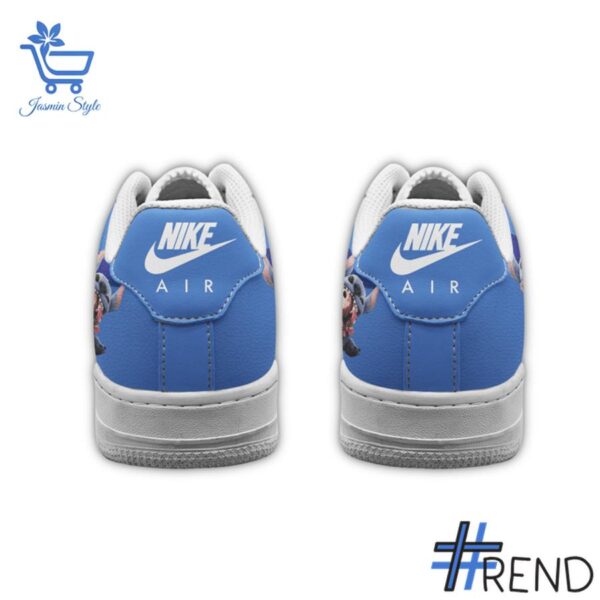 Custom apparel with the bold Just A Girl Who Loves Stitch Nike Air Force design