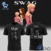 Detailed view of the 1 Justin Bieber New Album Swag T shirt print on fabric