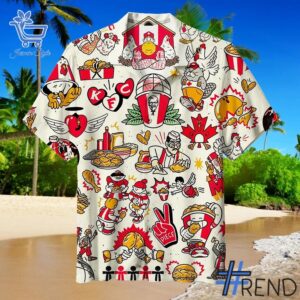 KFC Unisex Hawaiian Shirt design on casual wear for everyday style