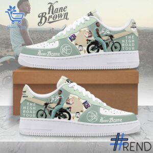 Custom apparel with the bold Kane Brown The High Road Tour Nike Air Force design