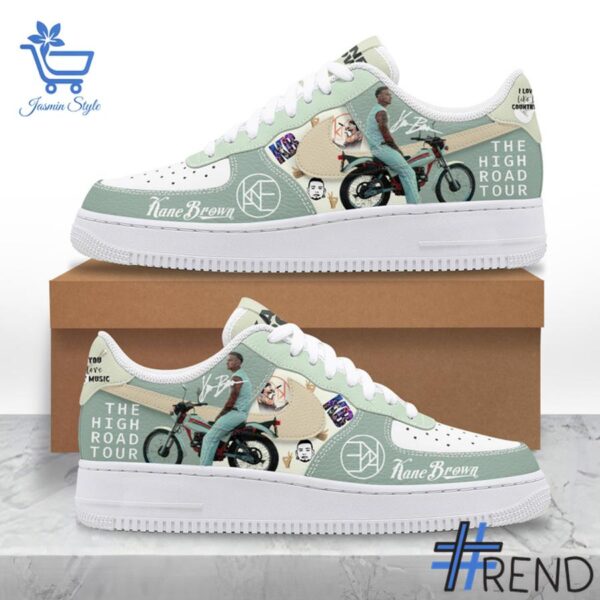 Custom apparel with the bold Kane Brown The High Road Tour Nike Air Force design