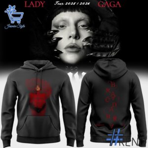 Close-up of the 1 Lady Gaga Abracadabra Hoodie showing detailed design and vibrant colors.