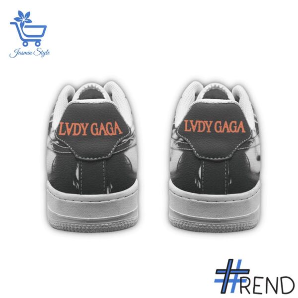 Custom apparel with the bold Lady Gaga Mayhem Air Force Shoes design