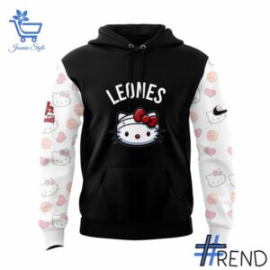 Performance meets personality in every Leones de Ponce x Hello Kitty Hoodie detail.