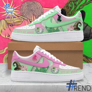 Custom apparel with the bold Let's Get Wicked Nike Air Force design