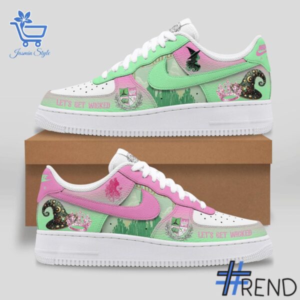 Custom apparel with the bold Let's Get Wicked Nike Air Force design