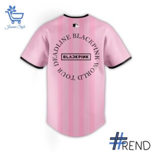 Side view of Los Angeles Dodgers Blackpink Deadline World Tour Jersey showcasing iconic low-top silhouette.