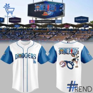 Side view of Los Angeles Dodgers One Piece Jersey showcasing iconic low-top silhouette.