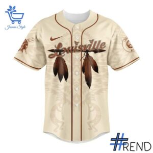Performance meets personality in every Louisville Bats Native American Heritage Month Jersey detail.