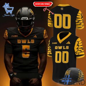 Level up your everyday style with 1 Men's Black 2025 Kennesaw State Football Uniform Football Jersey.