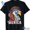 Trendy Merica USA American Flag Eagle Shirt featuring bold graphics and modern style