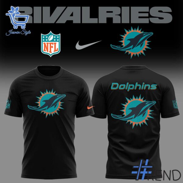 Level up your everyday style with 1 Miami Dolphins Rivalries Teaser Shirt.