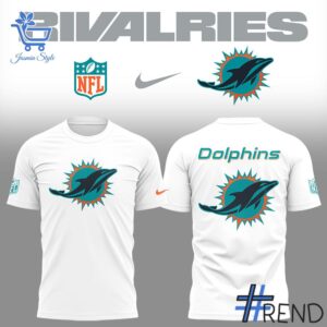 Level up your everyday style with 3 Miami Dolphins Rivalries Teaser Shirt.