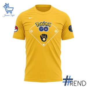 Milwaukee Brewers Pokémon GO Shirt design on casual wear for everyday style
