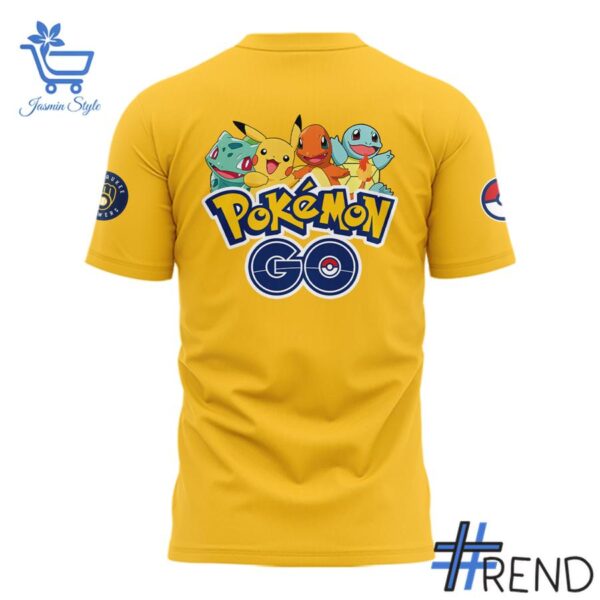 Milwaukee Brewers Pokémon GO Shirt design on casual wear for everyday style