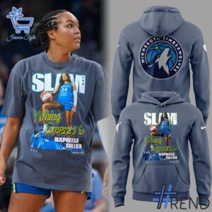 Unisex Minnesota Timberwolves Napheesa Collier Hoodie styled with jeans for a relaxed look