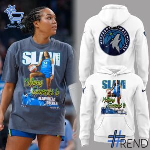 Unisex Minnesota Timberwolves Napheesa Collier Hoodie styled with jeans for a relaxed look