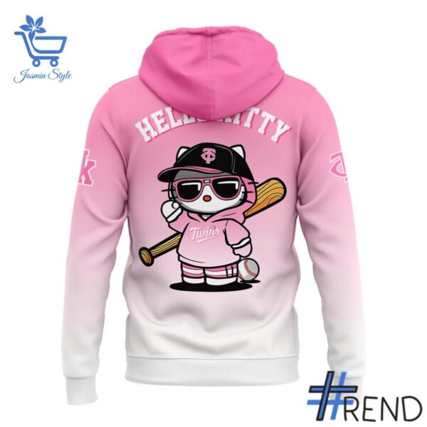 Level up your everyday style with 2 Minnesota Twins Hoodie Hello Kitty Night For Fans Hoodie.